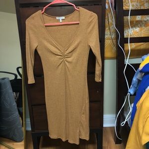 Short tan dress
